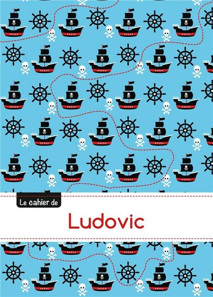 Produktbild: Cahier ludovic blanc,96p,a5 pirates