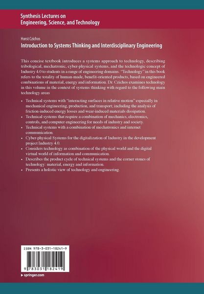 Produktbild: Introduction to Systems Thinking and Interdisciplinary Engineering