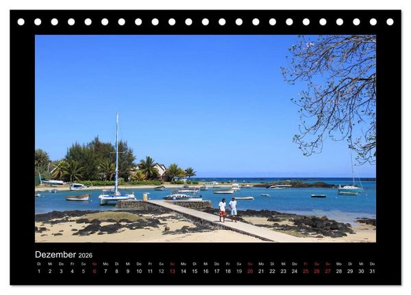 Produktbild: Mauritius - traumhaft und unvergesslich (Tischkalender 2026 DIN A5 quer), CALVENDO Monatskalender