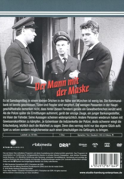 Produktbild: Der Mann mit der Maske (DDR TV-Archiv)