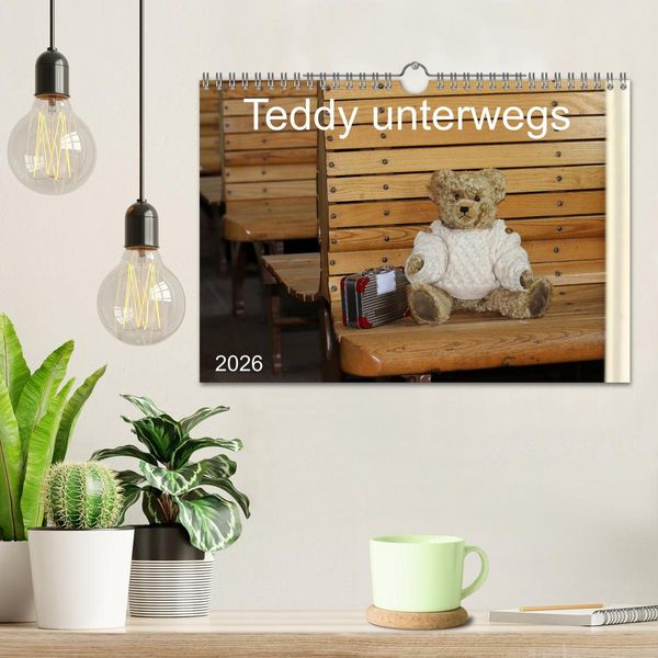 Produktbild: Teddy unterwegs (Wandkalender 2026 DIN A4 quer), CALVENDO Monatskalender