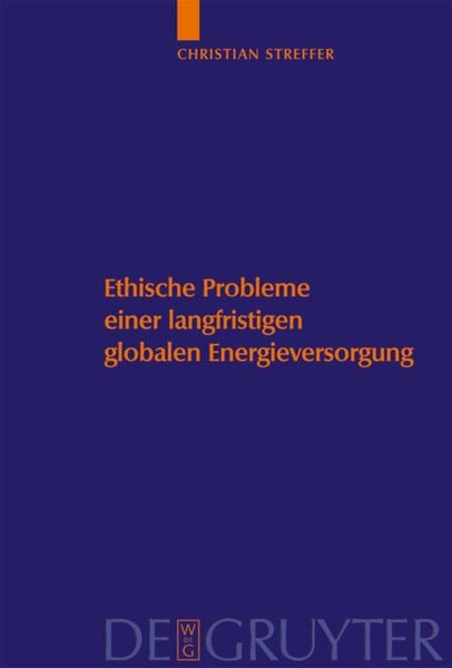 Produktbild: Ethische Probleme einer langfristigen globalen Energieversorgung