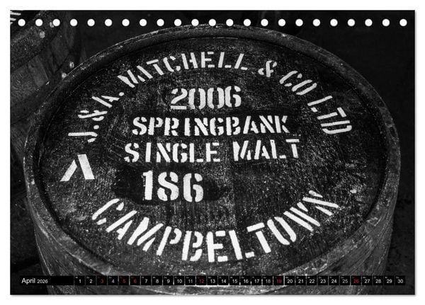Produktbild: Schottischer Whisky (Tischkalender 2026 DIN A5 quer), CALVENDO Monatskalender