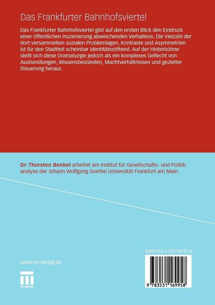 Produktbild: Das Frankfurter Bahnhofsviertel