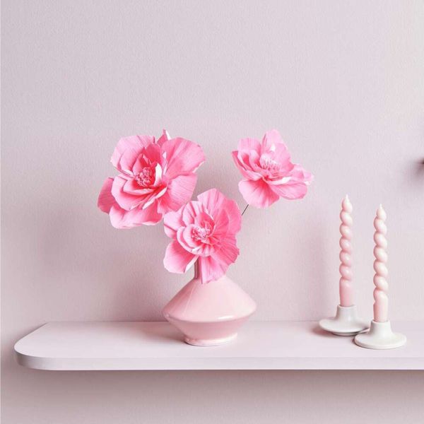 Produktbild: Krepppapier Bl&uuml;ten, Neon Pink, L/M,