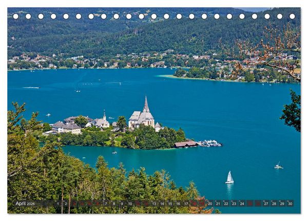 Produktbild: Der W&ouml;rthersee - &Ouml;sterreichs Riviera (Tischkalender 2026 DIN A5 quer), CALVENDO Monatskalender