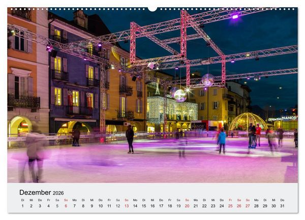 Produktbild: Tessin - Ticino (hochwertiger Premium Wandkalender 2026 DIN A2 quer), Kunstdruck in Hochglanz