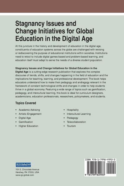 Produktbild: Stagnancy Issues and Change Initiatives for Global Education in the Digital Age