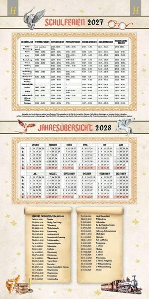 Produktbild: Der gro&szlig;e inoffizielle Familienplaner f&uuml;r Potterheads Kalender 2027
