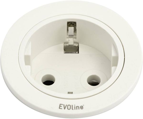 EVOline 159280004300 Einbau-Steckdosenleiste 1fach Weiß 1St.