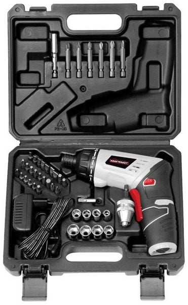 Produktbild: Dino KRAFTPAKET Multiplex 41-tlg 130226 Akku-Schrauber 3.6V 1300 mAh Li-Ion mit Zubeh&ouml;r