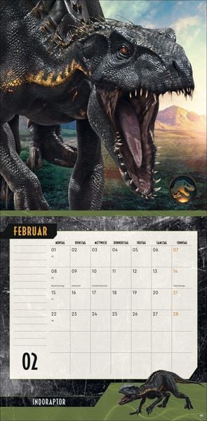Produktbild: Jurassic World Broschurkalender 2027