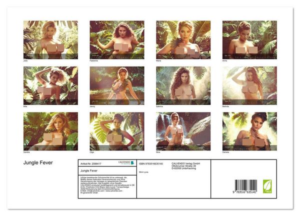 Produktbild: Jungle Fever (Wandkalender 2026 DIN A3 quer), CALVENDO Monatskalender