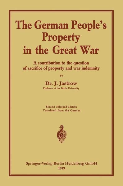 Produktbild: The German people&rsquo;s Property in the great war