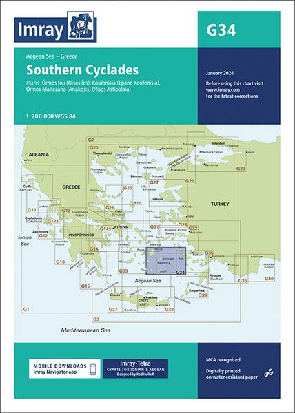 Produktbild: G34 Southern Cyclades (East Sheet)