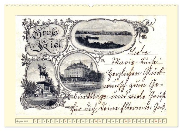 Produktbild: Gru&szlig; aus Kiel (hochwertiger Premium Wandkalender 2026 DIN A2 quer), Kunstdruck in Hochglanz
