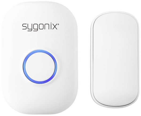 Produktbild: Sygonix SY-5225388 Funkklingel Komplett-Set batterielos, mit Blitzlicht