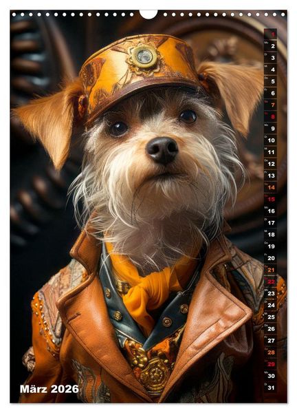 Produktbild: Stylische Hunde (Wandkalender 2026 DIN A3 hoch), CALVENDO Monatskalender
