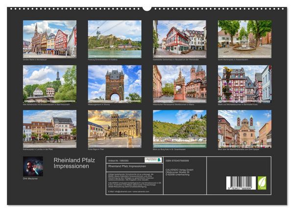 Produktbild: Rheinland Pfalz Impressionen (hochwertiger Premium Wandkalender 2026 DIN A2 quer), Kunstdruck in Hochglanz