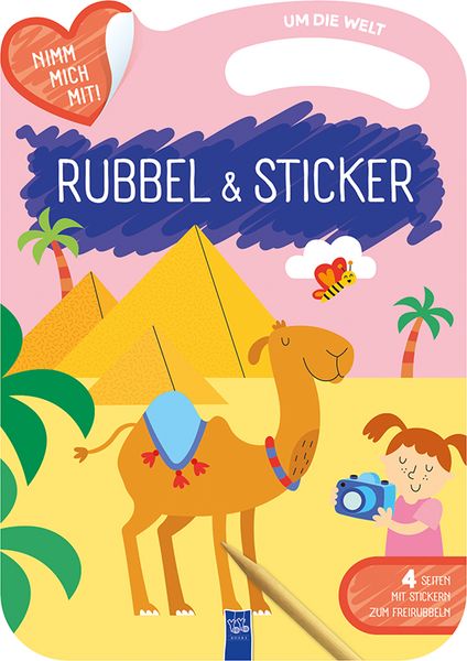 Produktbild: Rubbel & Sticker - Um die Welt