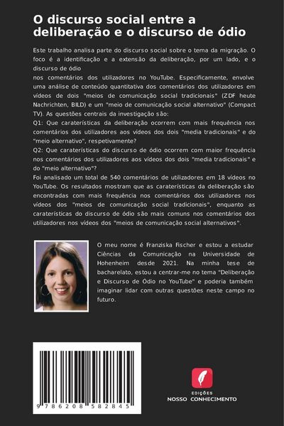 Produktbild: O discurso social entre a deliberação e o discurso de ódio