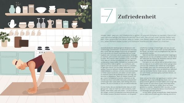 Produktbild: Achtsam und stark. Zehn Wochen Yoga für mehr Kraft, Ruhe und Zufriedenheit.