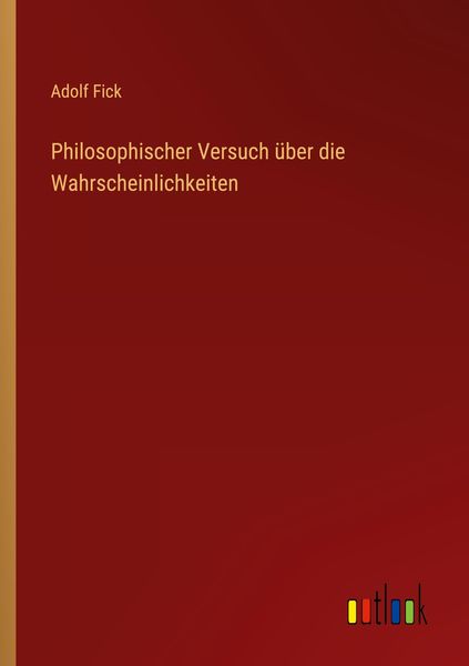 Produktbild: Philosophischer Versuch &uuml;ber die Wahrscheinlichkeiten