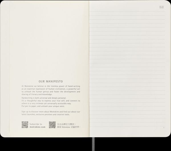 Produktbild: Moleskine Smart Notebook, Large, Ruled, Black, Soft Cover (5 x 8.25)