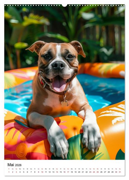 Produktbild: Hunde haben Spa&szlig; (Wandkalender 2026 DIN A2 hoch), CALVENDO Monatskalender
