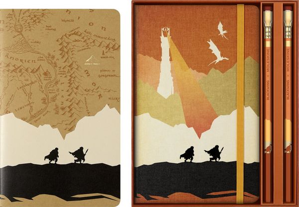 Produktbild: Moleskine Der Herr der Ringe Thematische Box, Notizbuch L/A5, liniert, fester Einband, Cahier L/A5, liniert, weicher Einband, 2 Limitierte Herr der Ringe Blackwing X Moleskine Graphitstifte, Wiederverwendbare Thematische Box