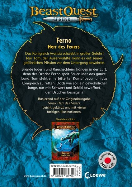Produktbild: Beast Quest Legend (Band 1) - Ferno, Herr des Feuers
