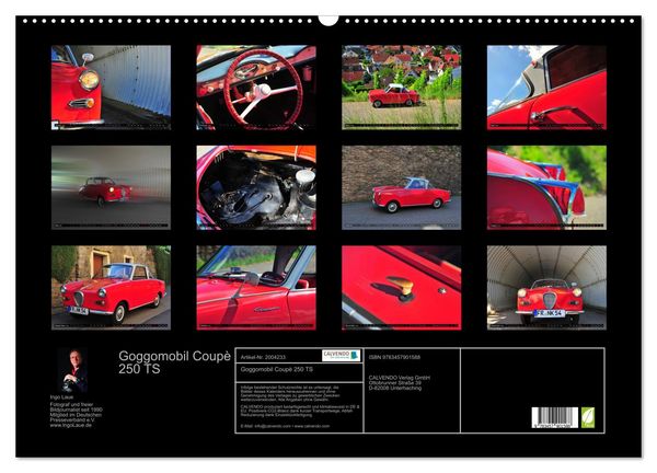 Produktbild: Goggomobil Coup&egrave; 250 TS (Wandkalender 2026 DIN A2 quer), CALVENDO Monatskalender