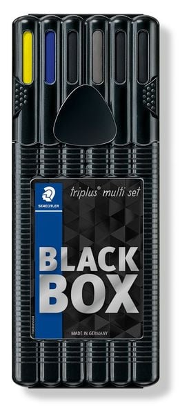 STAEDTLER Fineliner triplus® Black Box 6er Set
