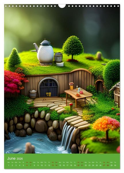 Produktbild: Tiny Fairy Havens (Wall Calendar 2026 DIN A3 portrait), CALVENDO 12 Month Wall Calendar