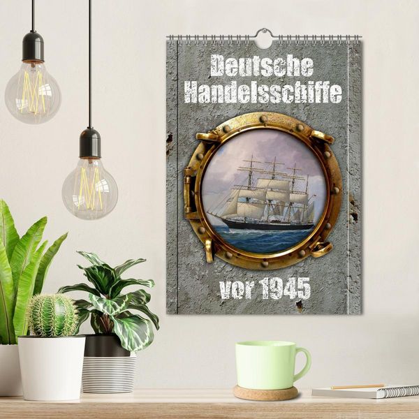 Produktbild: Deutsche Handelsschiffe vor 1945 (Wandkalender 2026 DIN A4 hoch), CALVENDO Monatskalender
