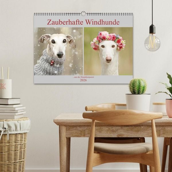 Produktbild: Zauberhafte Windhunde (Wandkalender 2026 DIN A3 quer), CALVENDO Monatskalender