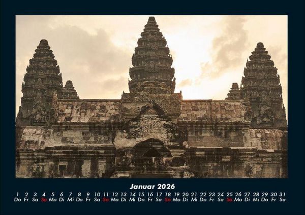 Produktbild: Tempel unserer Erde 2026 Fotokalender DIN A4