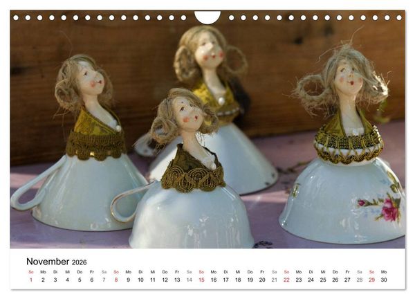 Produktbild: Tausendsch&ouml;n - handgeferigte Tonwesen (Wandkalender 2026 DIN A4 quer), CALVENDO Monatskalender