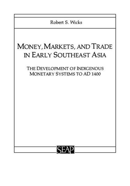Produktbild: Money, Markets, and Trade in Early Southeast Asia