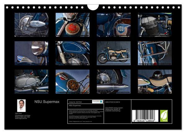 Produktbild: NSU Supermax (Wandkalender 2026 DIN A4 quer), CALVENDO Monatskalender
