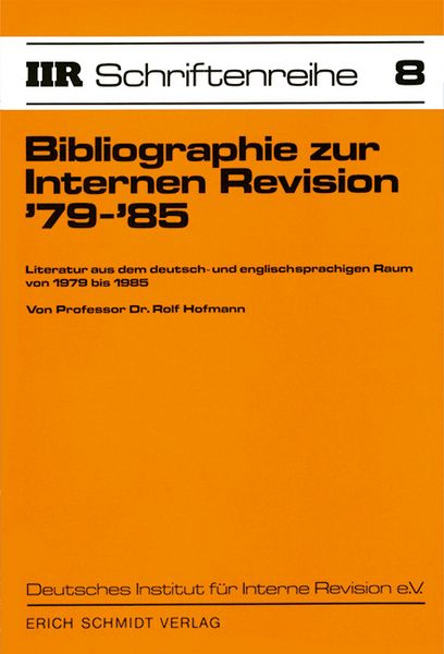 Produktbild: Bibliographie zur Internen Revision '79-'85