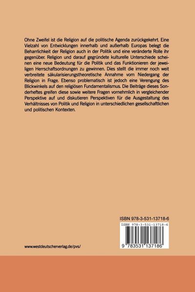 Produktbild: Politik und Religion