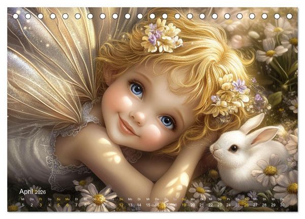 Produktbild: Feenstaub und Kinderlachen (Tischkalender 2026 DIN A5 quer), CALVENDO Monatskalender