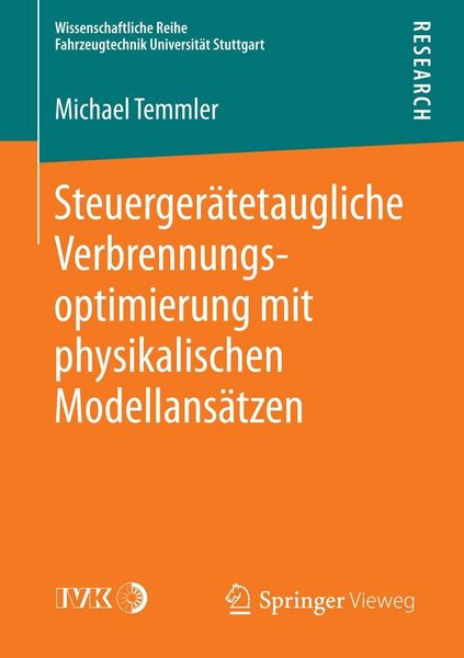 Produktbild: Steuerger&auml;tetaugliche Verbrennungsoptimierung mit physikalischen Modellans&auml;tzen