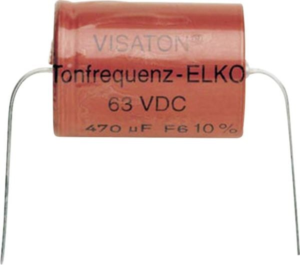 Visaton Bipolar Elco 470 UF Lautsprecher-Kondensator 470 µF