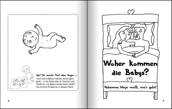 Produktbild: Das große Storchenmalbuch - Mach's dir bunt! Hebammenwissen für Kinder zum Thema Babys machen, kriegen, haben