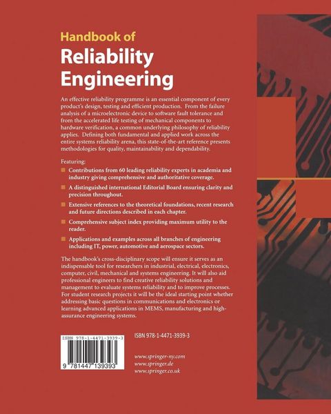 Produktbild: Handbook of Reliability Engineering