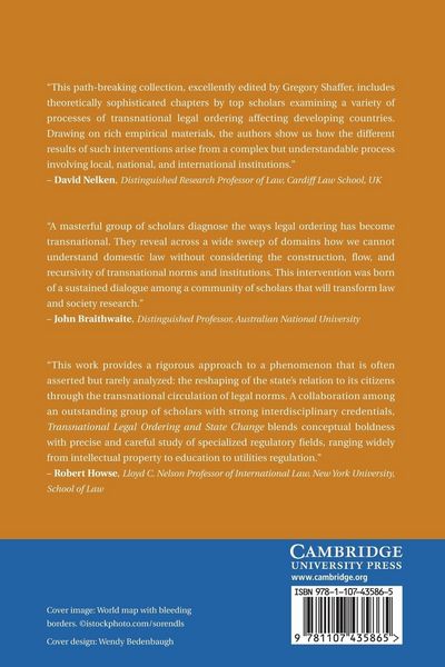 Produktbild: Transnational Legal Ordering and State Change