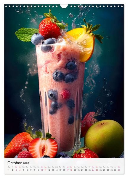 Produktbild: Smoothie Symphony (Wall Calendar 2026 DIN A3 portrait), CALVENDO 12 Month Wall Calendar