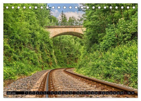 Produktbild: Br&uuml;cken des Landkreises Sonneberg (Tischkalender 2026 DIN A5 quer), CALVENDO Monatskalender